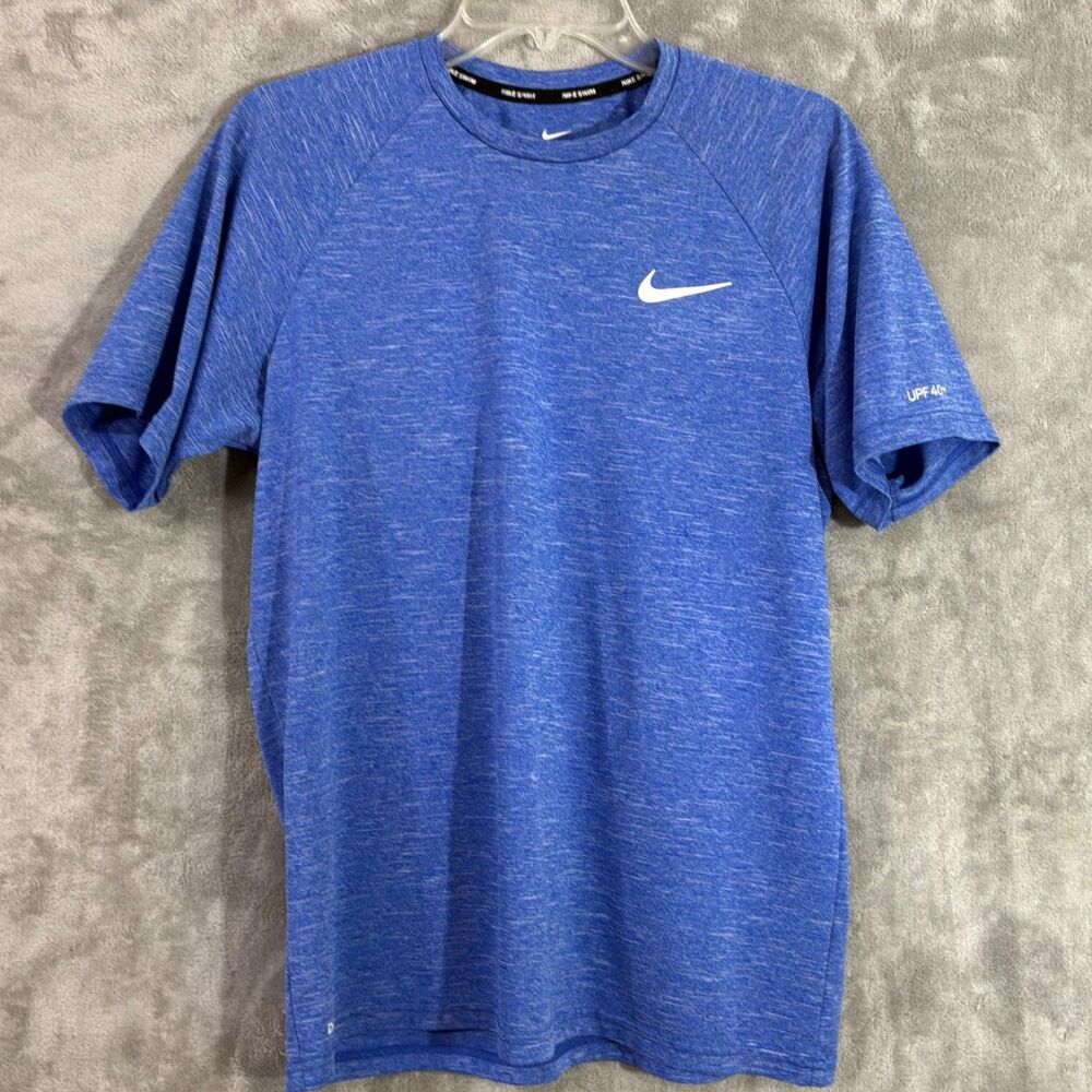 Nike Dri-Fit Swim UPF 40+ Shirt Men’s Size Medium Blue Beach, Pool , active